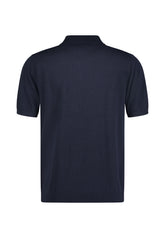 Roy Robson, Navy Knitted Polo Shirt